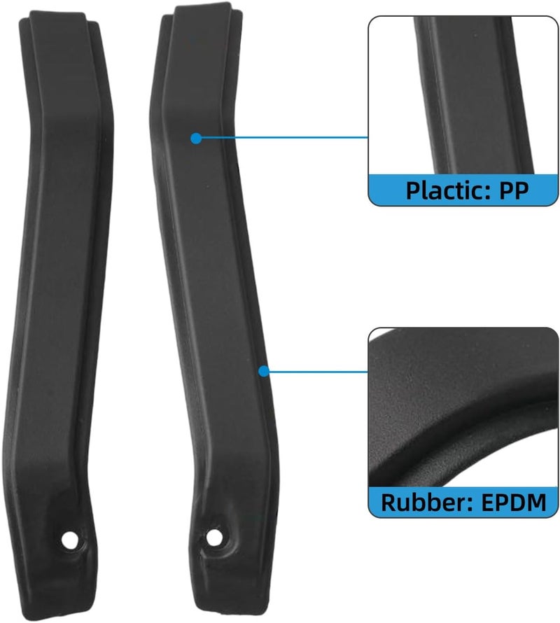 Copgge Rear Roof Drip Trim Upper Exterior Cab Corner Roof Molding Panel without Rivet Fits For Ford F-150 F150 King Ranch Lariat Regular Cab, Super Cab, Crew Cab 2009 2010 2011 2012 2013 2014 - Image 5